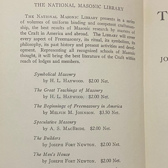 “The Builders, A Story & Study of MASONRY” 1927. Vintage - Picture 13 of 16